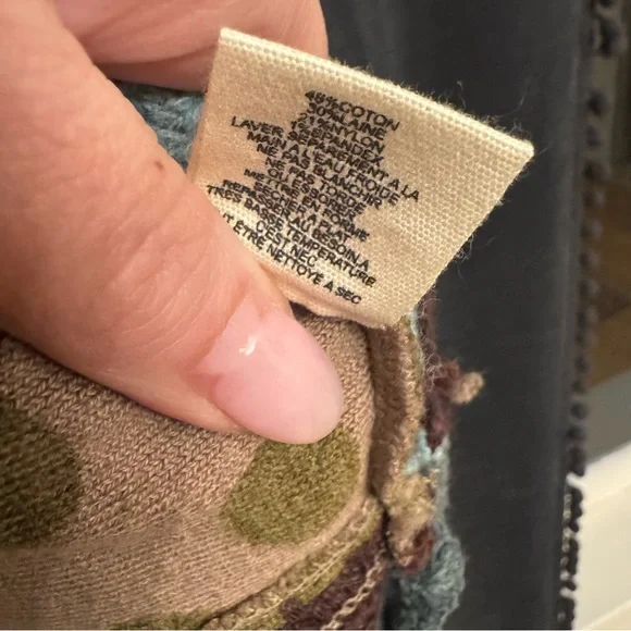 Anthropologie Sleeping on Snow Patchwork Hooded Cape‎ Shawl Rare Sweater Boho - Picture 9 of 14